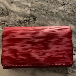 Louis Vuitton leather envelope wallet